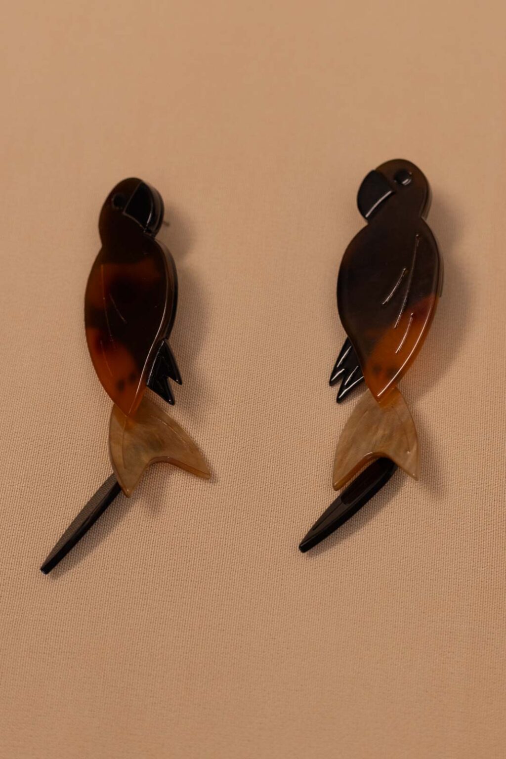 Boucles d'oreilles femme Carlita marron, Jannie