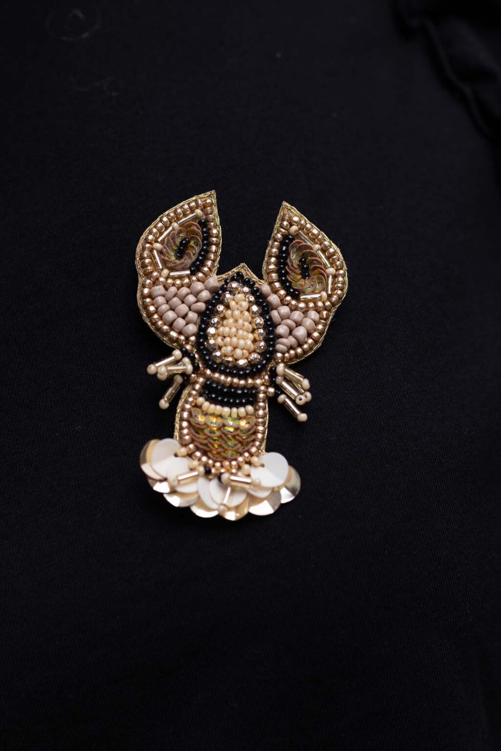 Broche femme Omar doré, Jannie