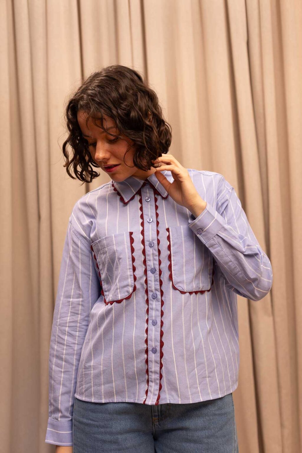 Chemise femme Chloé bleu, Jannie