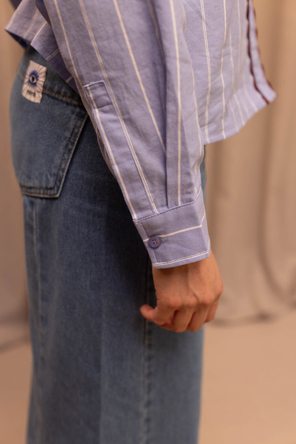Détail matière de la chemise Chloé, Jannie