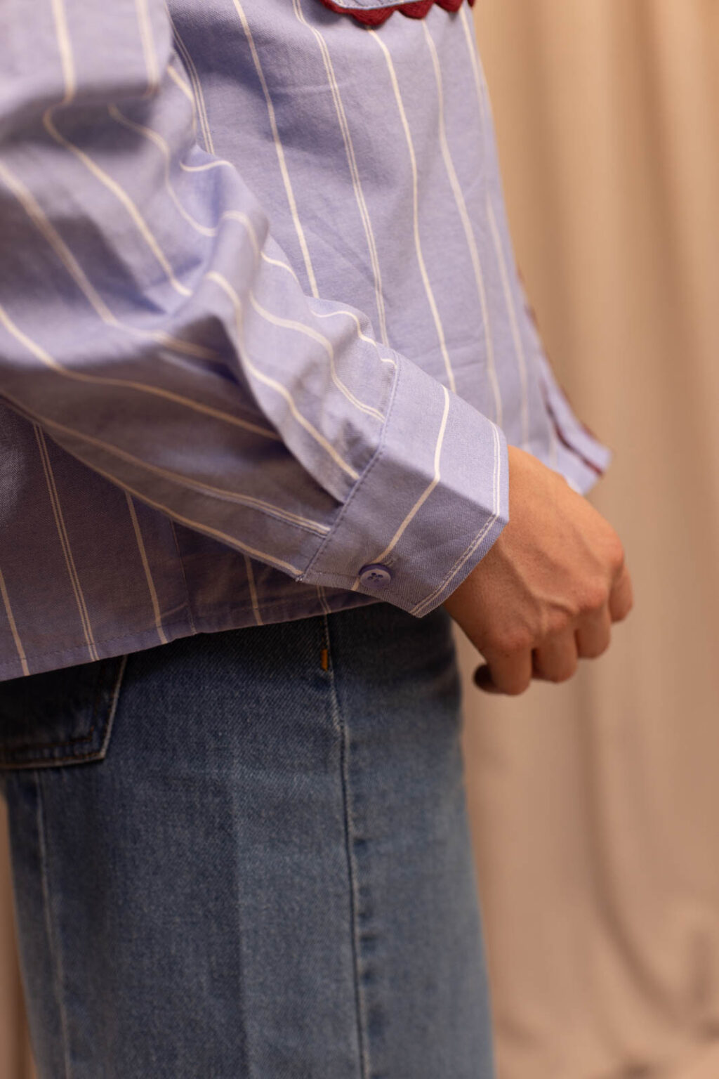 Détail matière de la chemise Chloé, Jannie