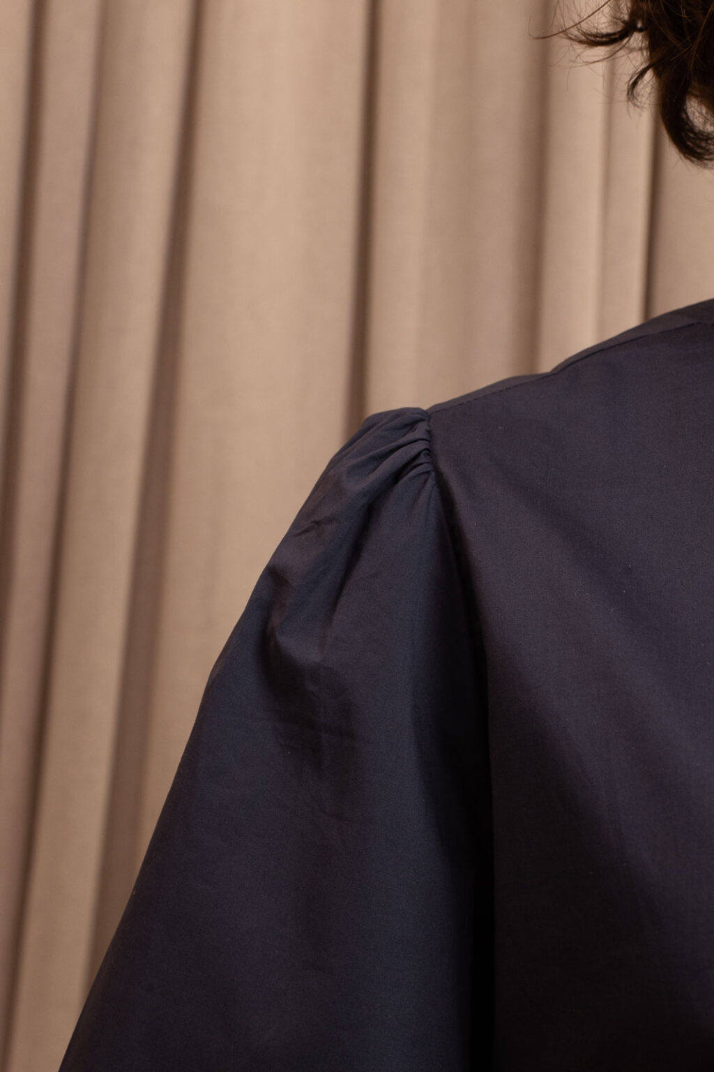 Détail matière de la chemise Ombeline, Jannie