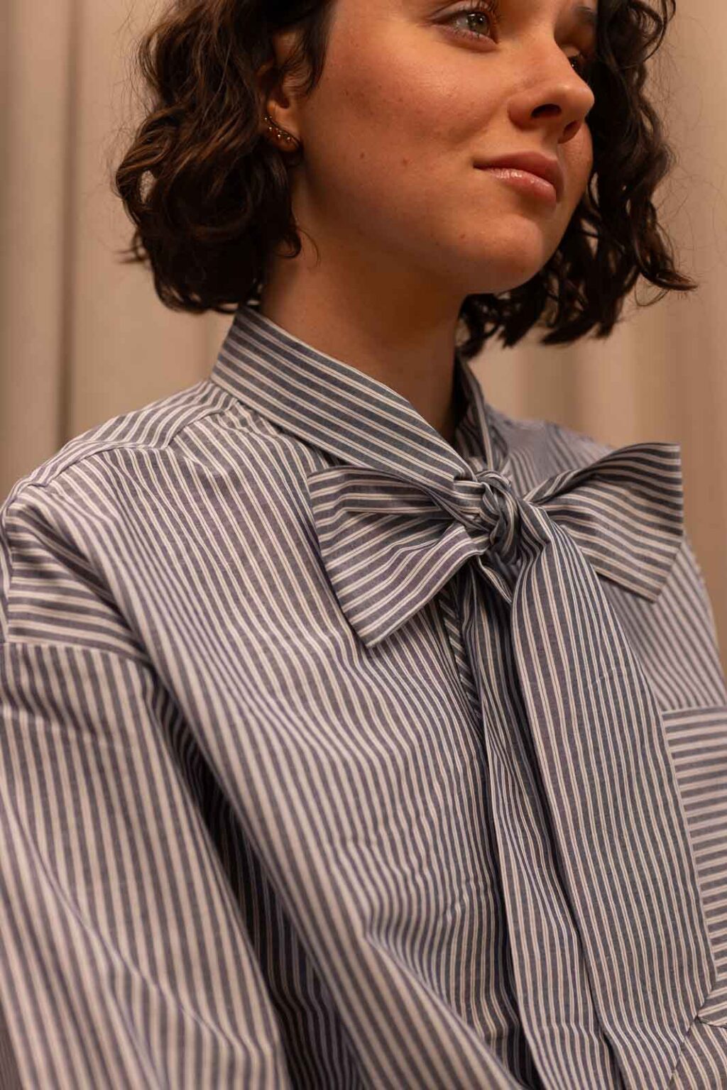 Détail matière de la chemise Oscar, Jannie