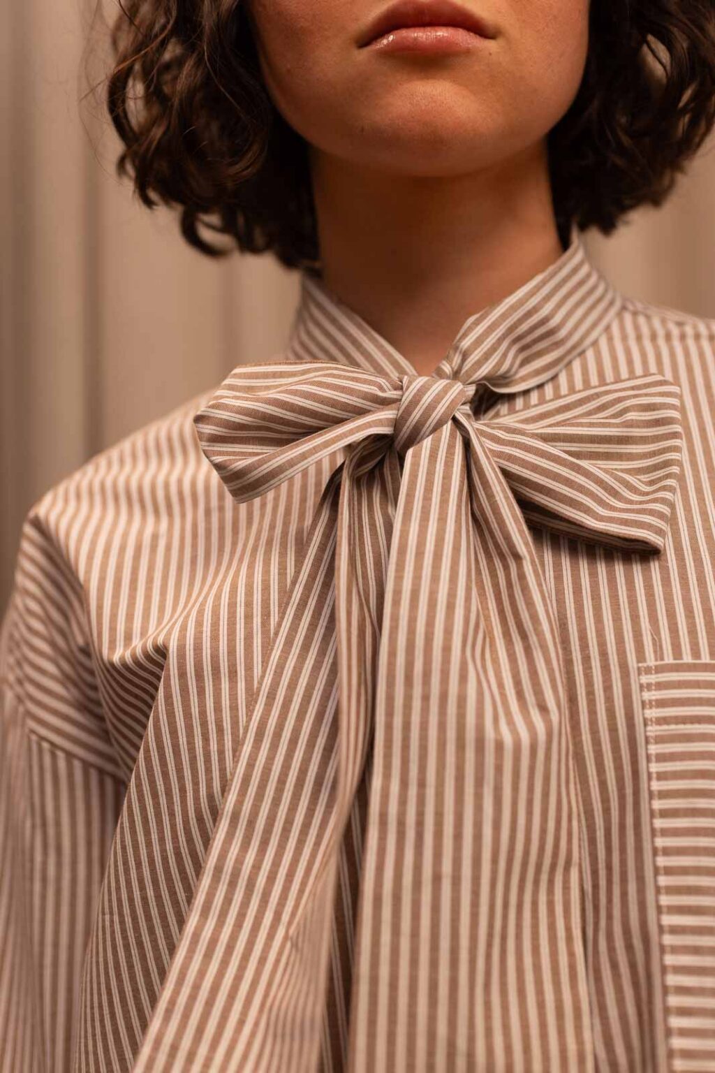 Détail matière de la chemise Oscar, Jannie