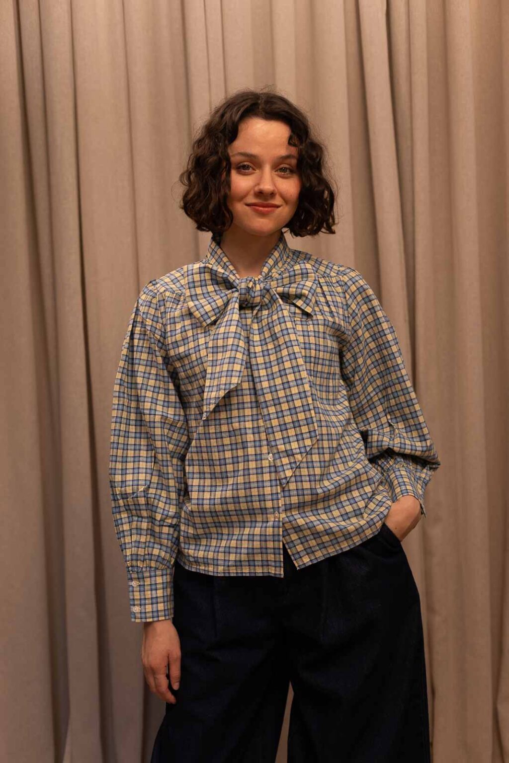 Chemise femme Rosalie bleu, Jannie