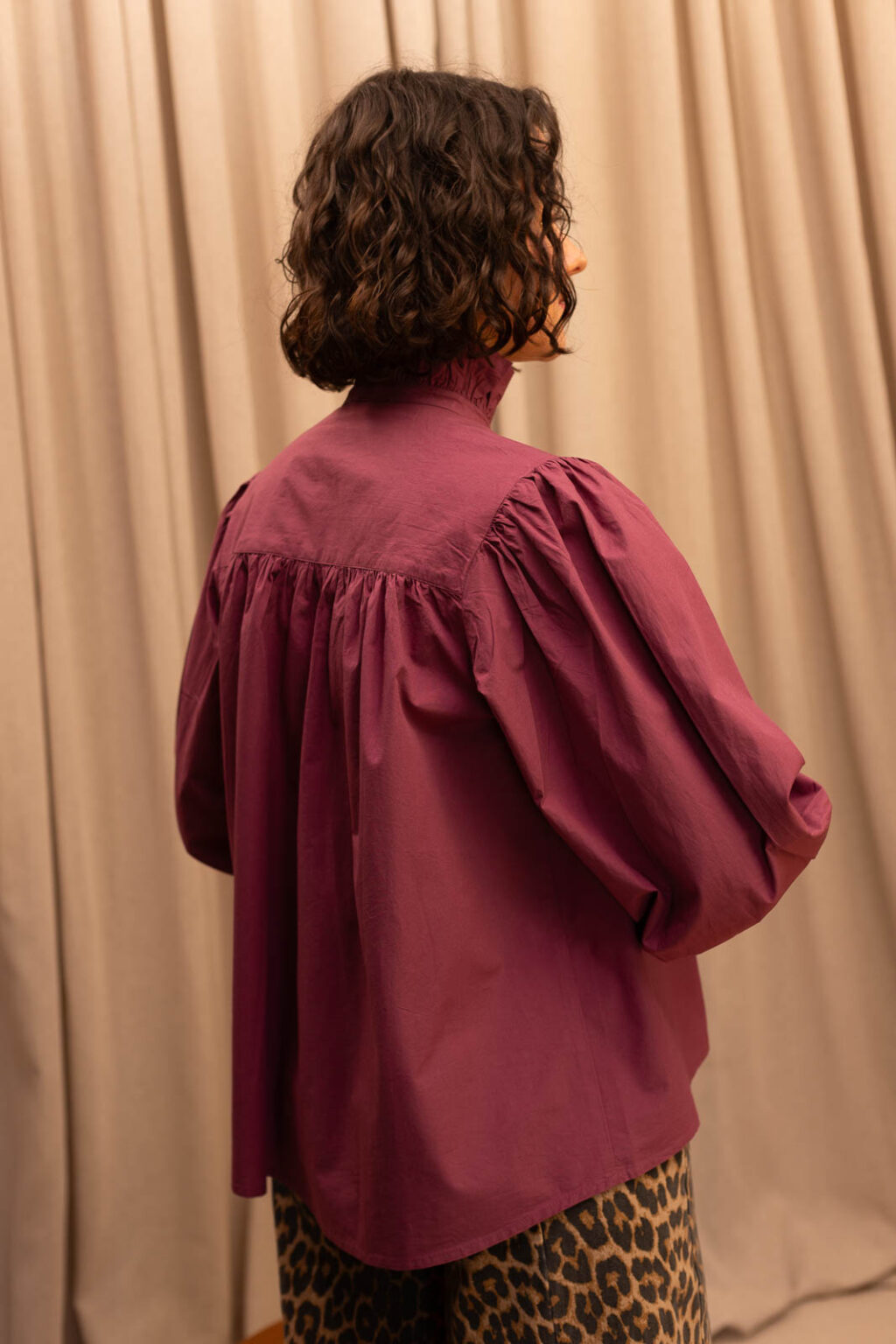 Chemise femme Suzon bordeau, Jannie