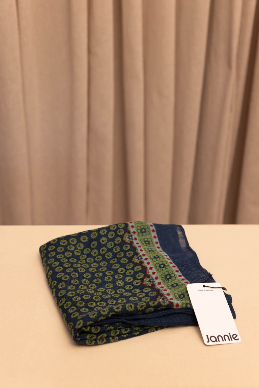 Foulard femme Côme bleu, Jannie