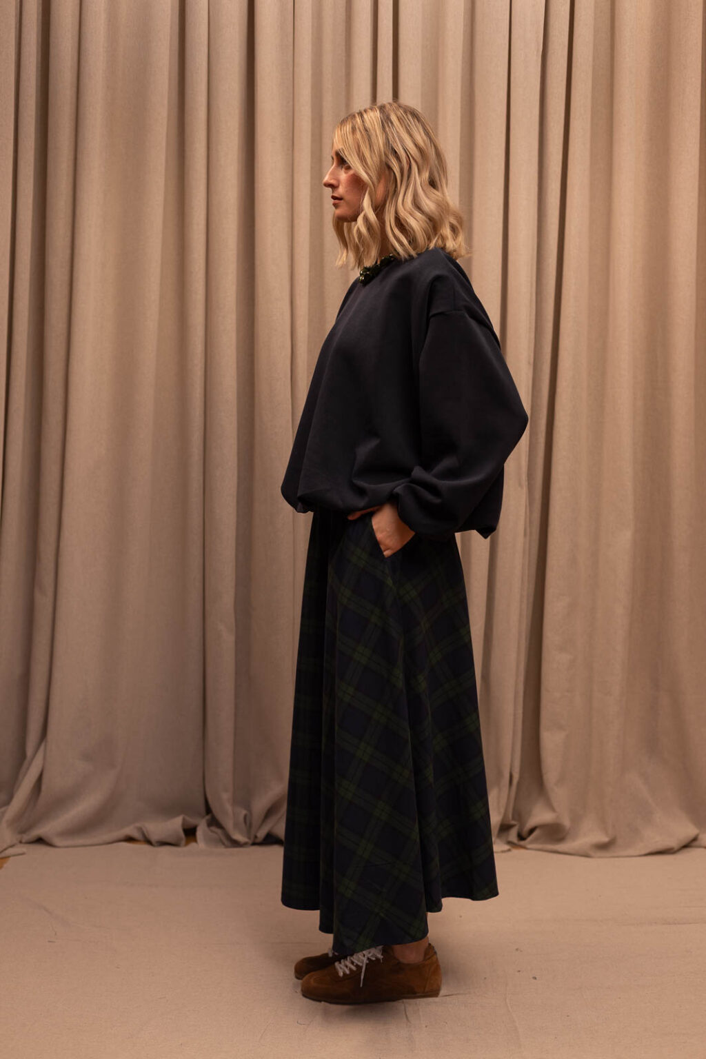 Tenue femme : jupe Alice et sweat Sacha, Jannie