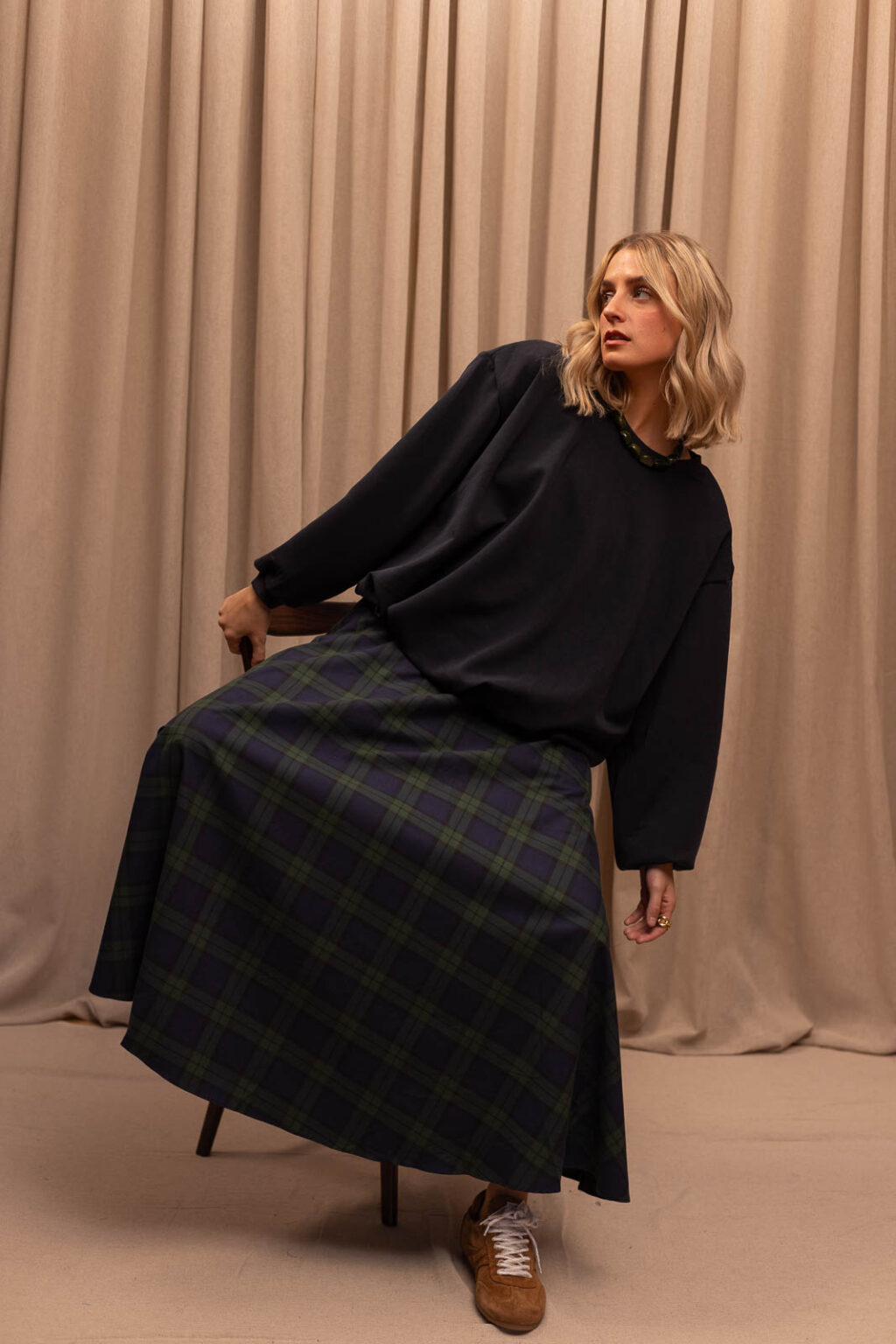 Tenue femme : jupe Alice et sweat Sacha, Jannie