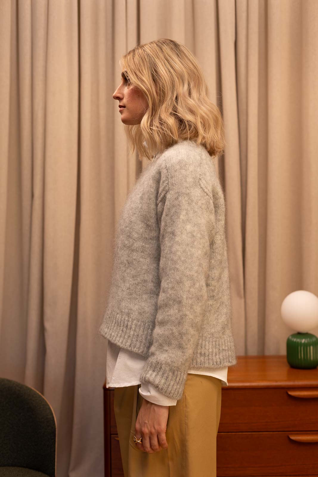 Pull femme Azélie gris, Jannie