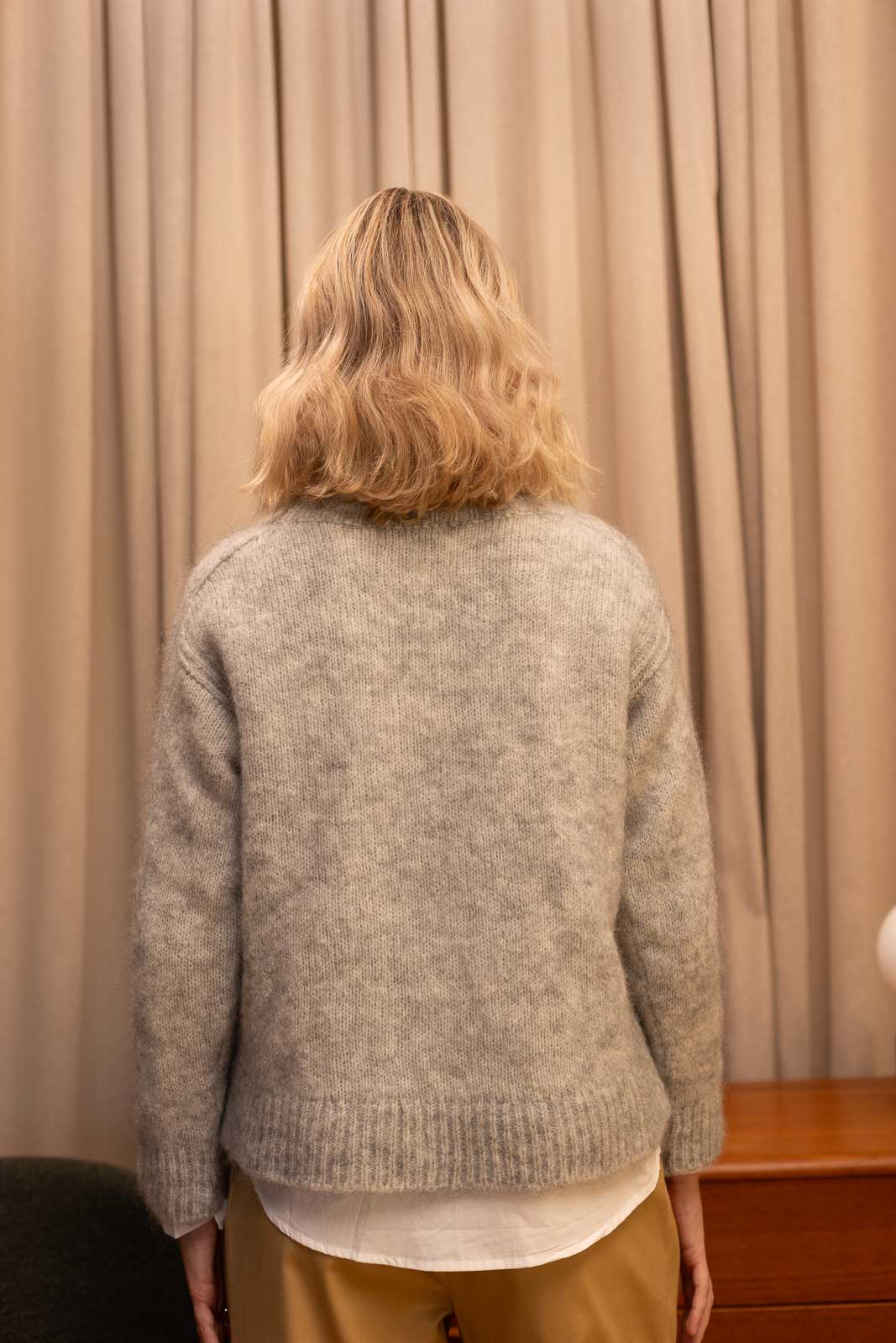 Pull femme Azélie gris, Jannie