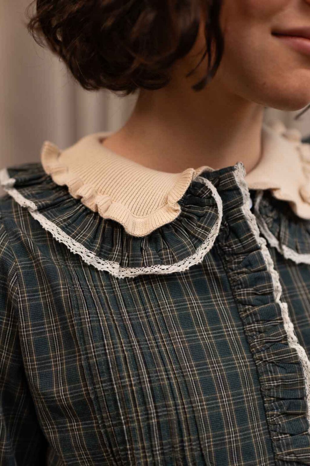 Détail matière du pull Emile, Jannie