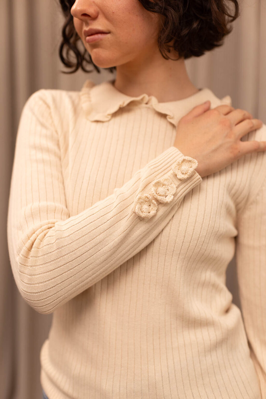 Pull femme Emile ecru, Jannie