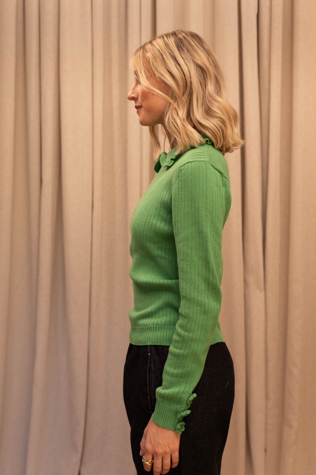 Pull femme Emile vert, Jannie