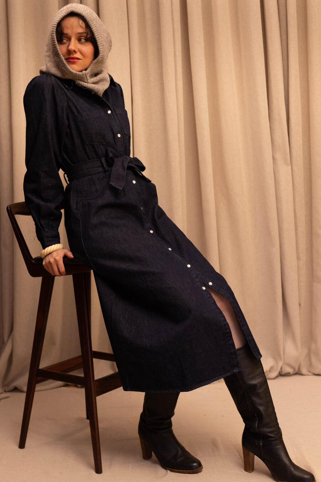 Tenue femme : robe Babeth et cagoule Mireille, Jannie