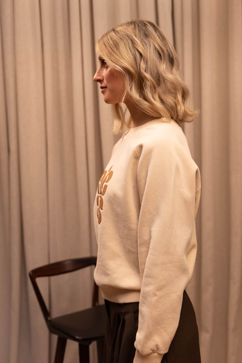Détail matière du sweat Armand, Jannie
