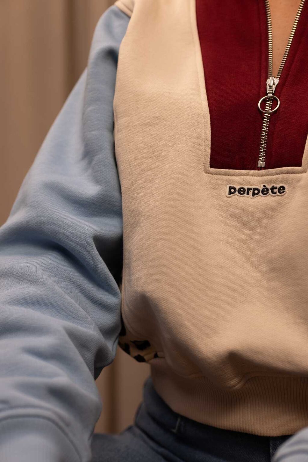 Détail matière du sweat Elio, Jannie