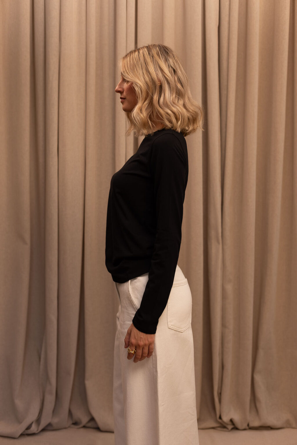 Tee-shirt femme June noir, Jannie