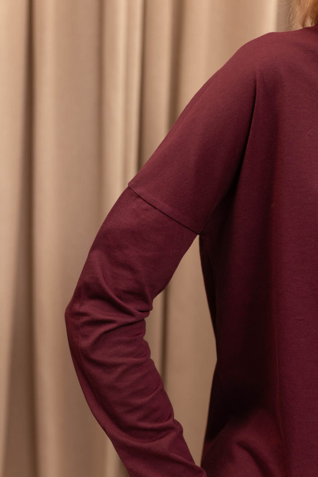 Détail matière du tee-shirt Valentin, Jannie