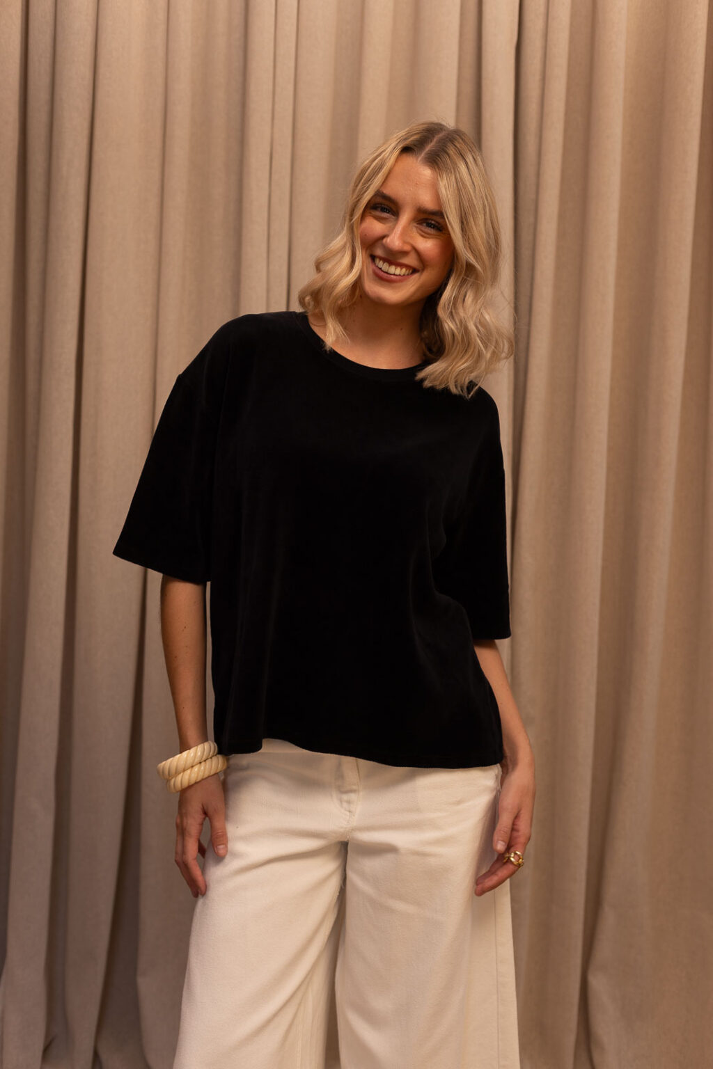 Top en velours femme Perrine, Jannie