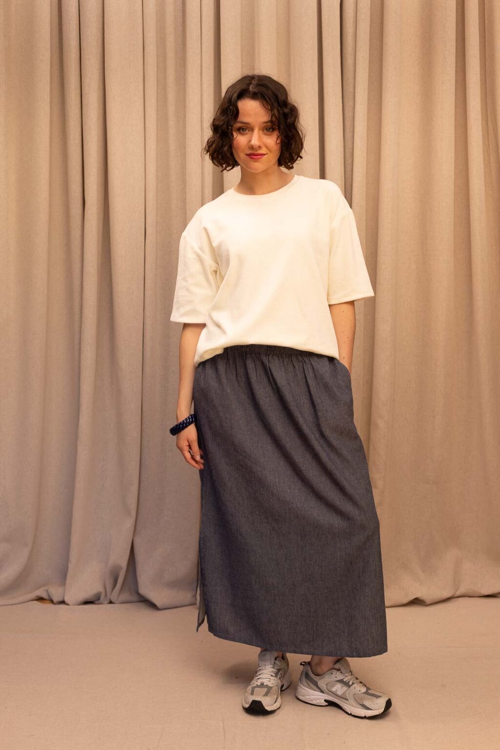 Top en velours femme Perrine ecru, Jannie