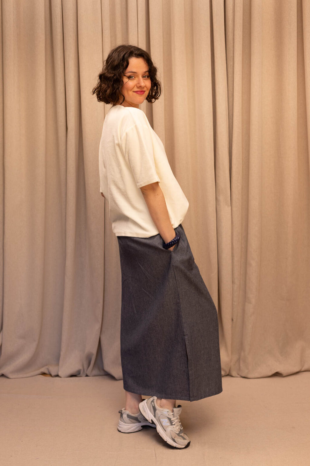 Top en velours femme Perrine ecru, Jannie