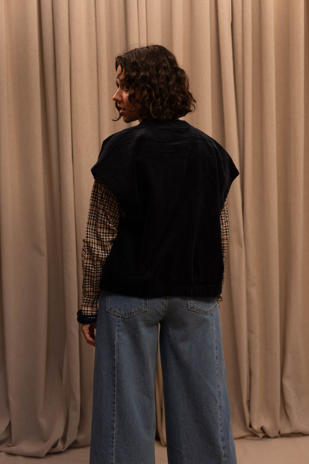 Veste sans-manches femme Eliott bleu, Jannie